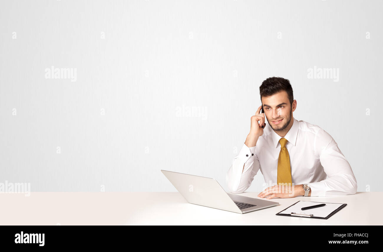 Business man with white background Stock Photo - Alamy