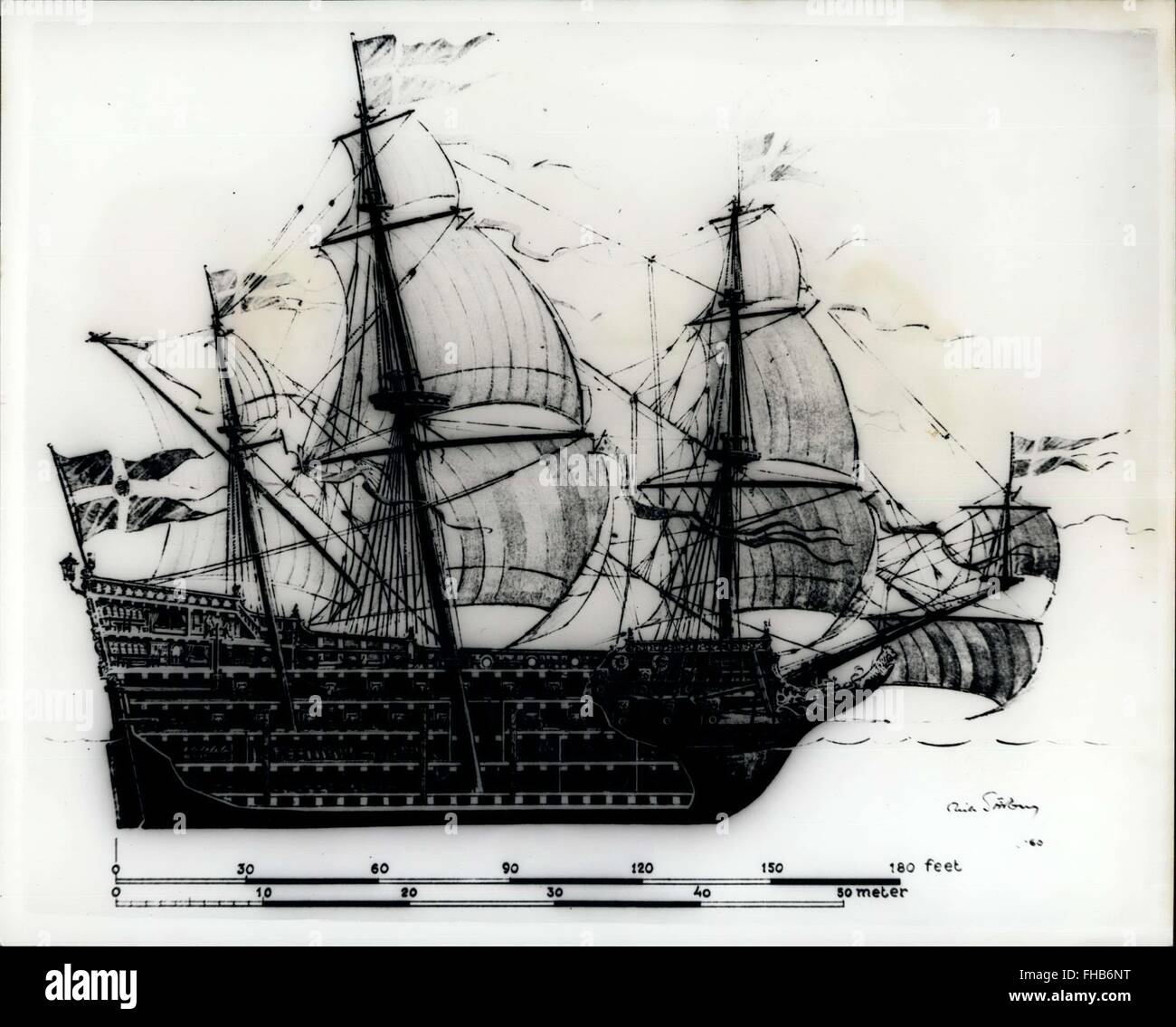 1961 VASA as she set sail from Stockholm harbour on a Sunday