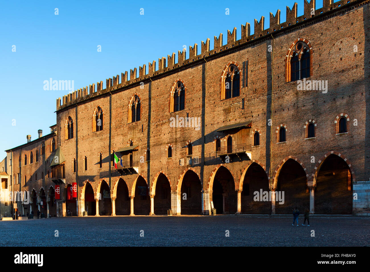 ducal palace in the city of mantova Stock Photo
