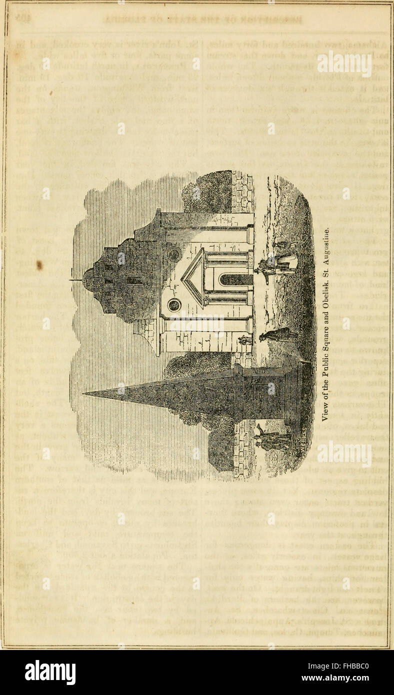 United states map 1848 hi res stock - A New And Popular Pictorial History Of The United States 1848 FHBBC0
