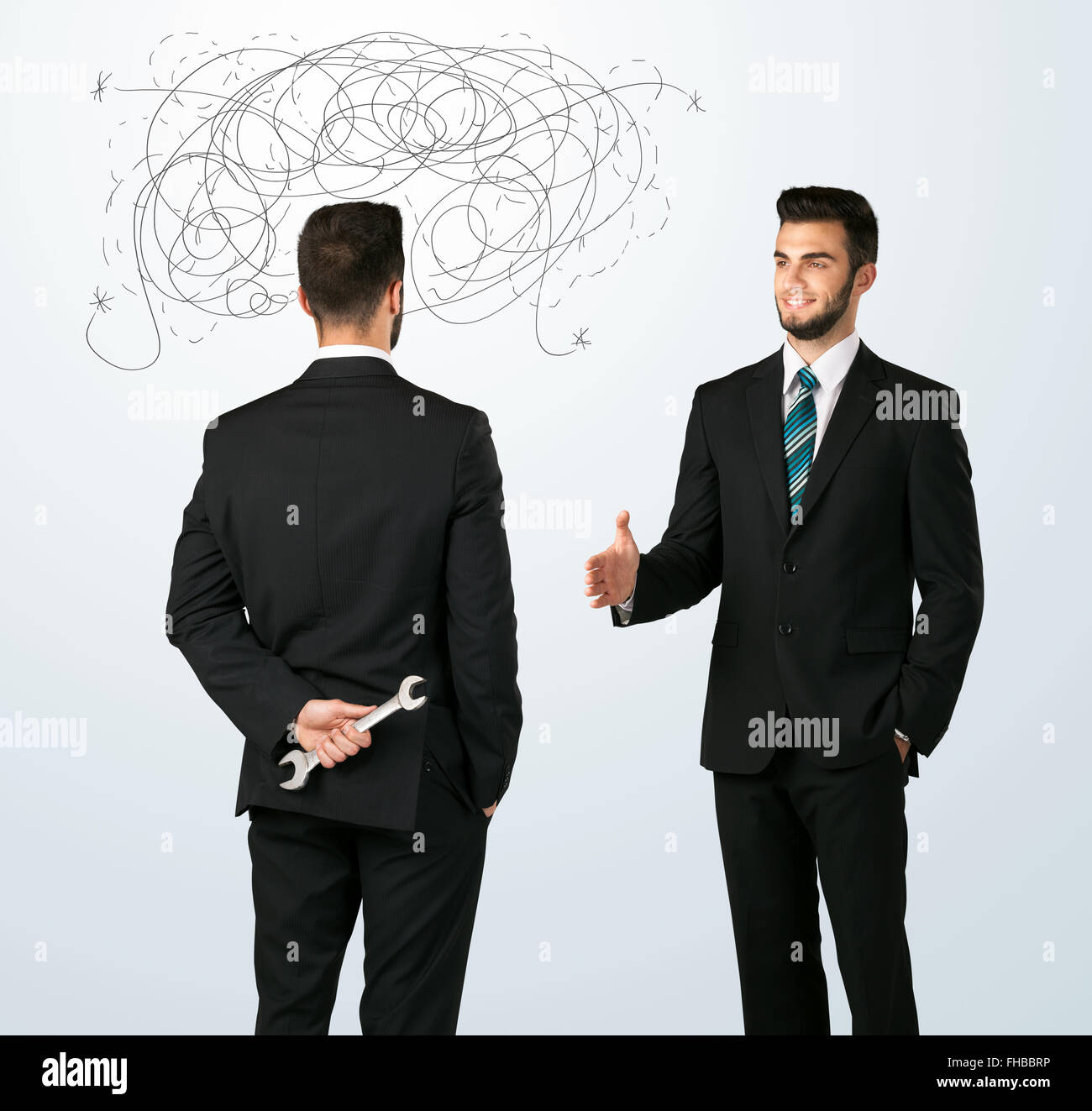 Business Man Ruthless Ruthless business concept Stock Photo - Alamy