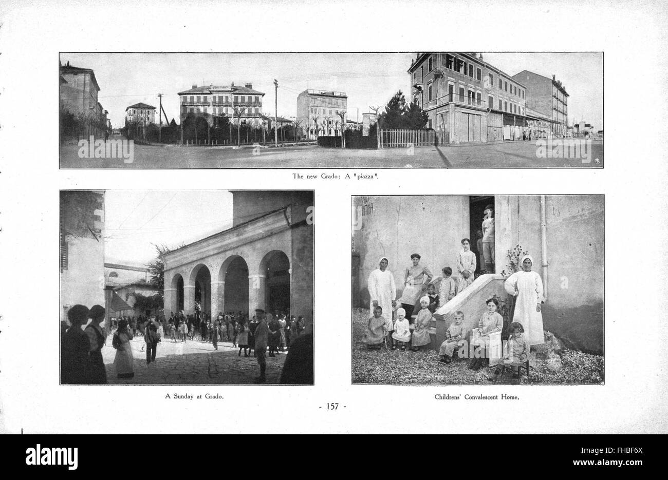 The civil government at Grado Redenta (1917) Stock Photo