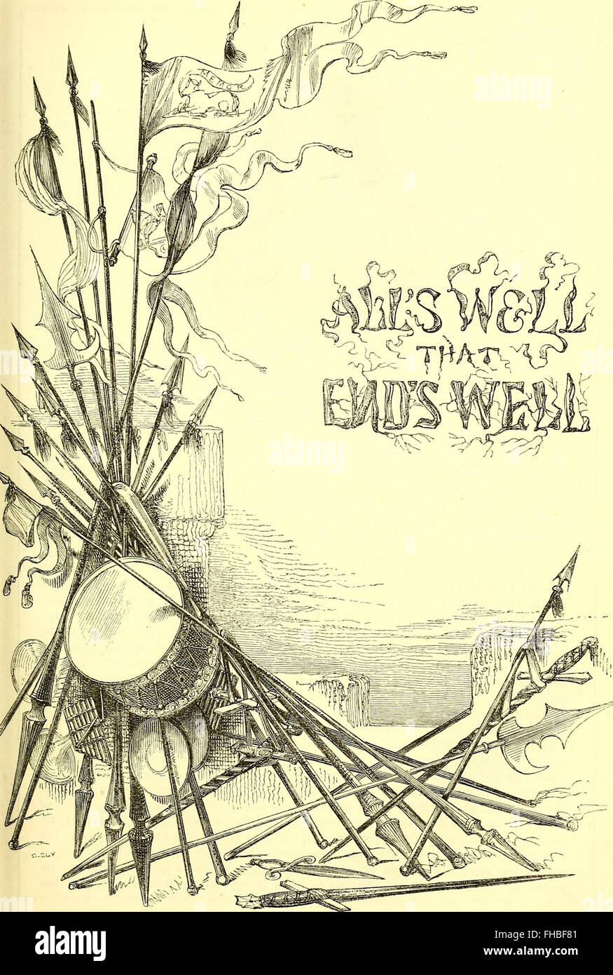 The comedies, histories, tragedies, and poems of William Shakspere (1851) Stock Photo