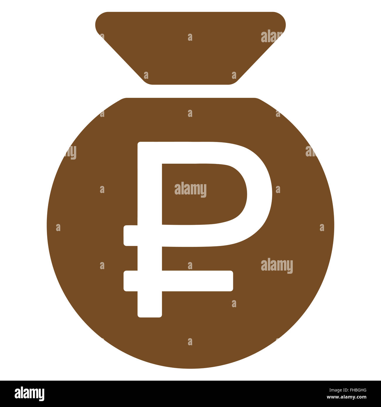 Rouble Fund Icon Stock Photo - Alamy