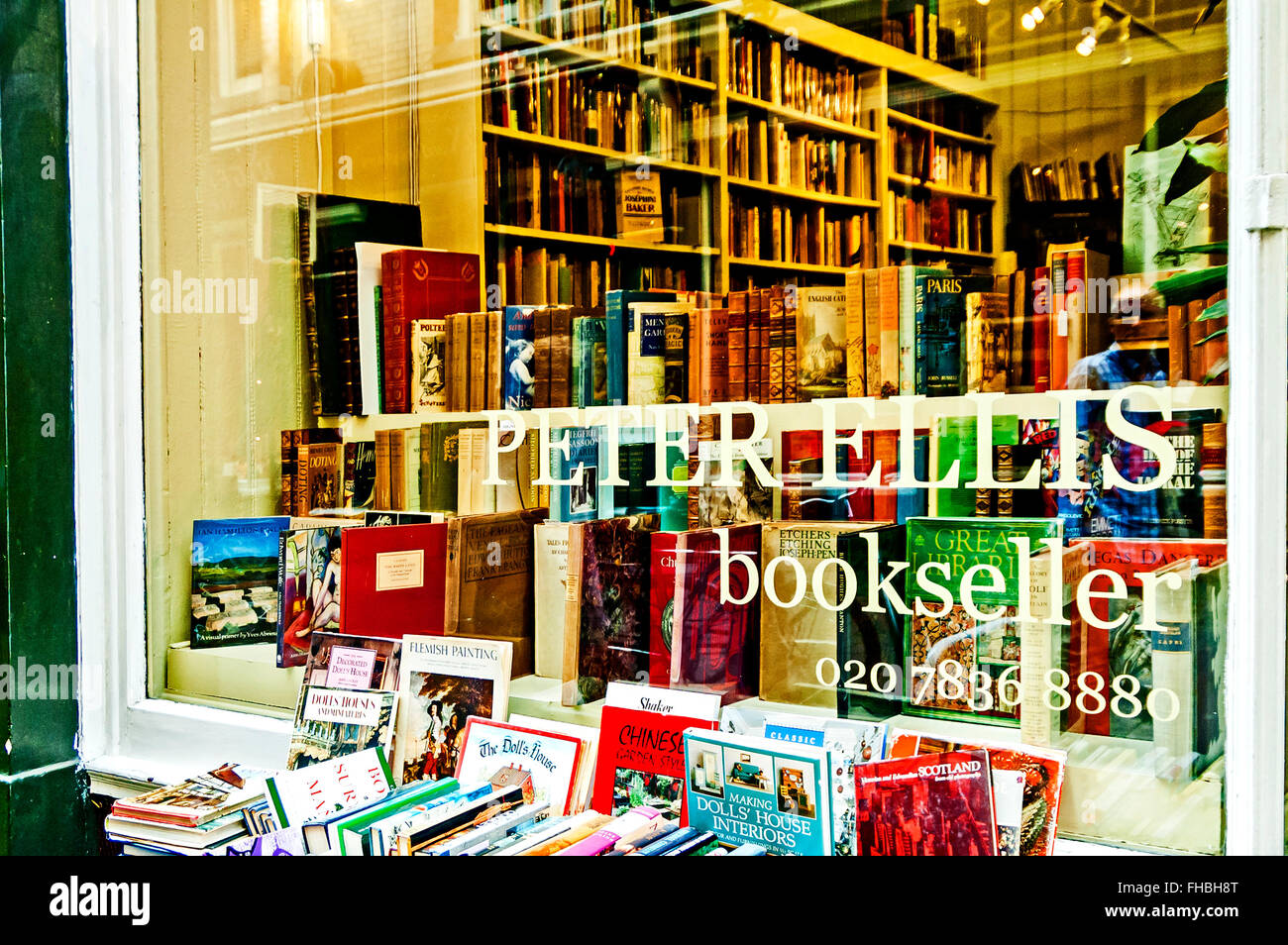 Bookshop in London, Cecil court; Buchladen in London Stock Photo