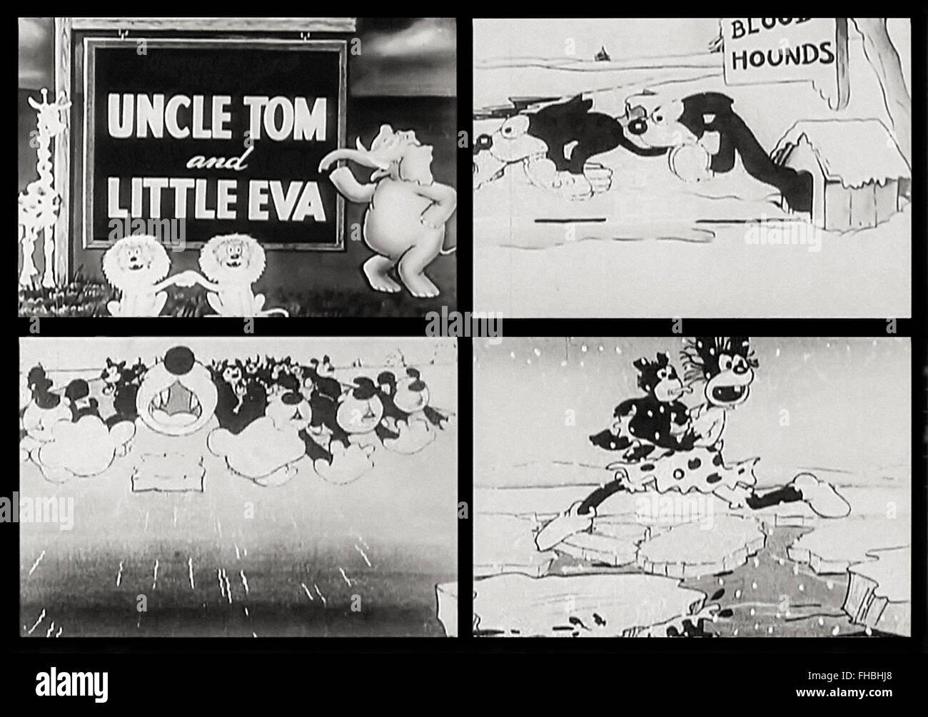 Uncle Tom & Little Eva , Cartoon (1932) Stock Photo