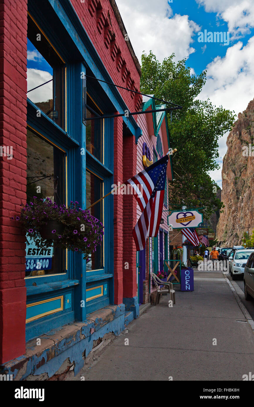 Shops on the main street of CREEDE COLORADO, a silver mining town