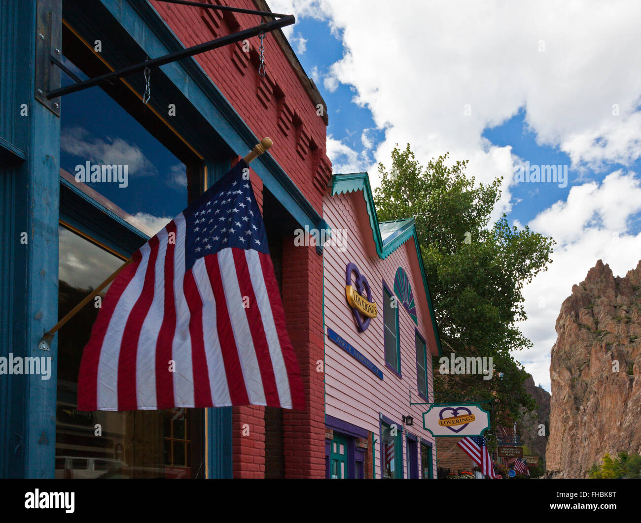 Shops on the main street of CREEDE COLORADO, a silver mining town