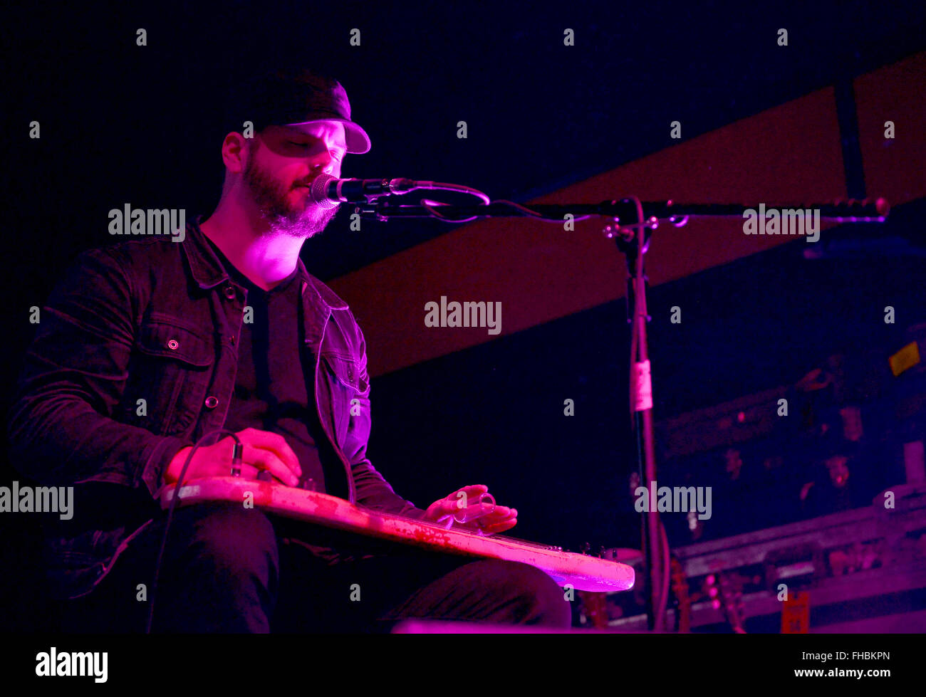 The Record Company perform live in concert during the 'Galactic Into The Deep Tour 2016' at Revolution Live  Featuring: Chris Vos Where: Fort Lauderdale, Florida, United States When: 24 Jan 2016 Stock Photo