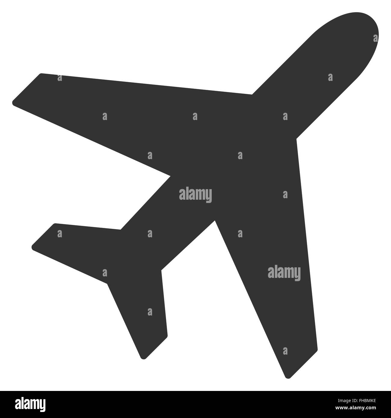 Plane Flat Icon Stock Photo - Alamy