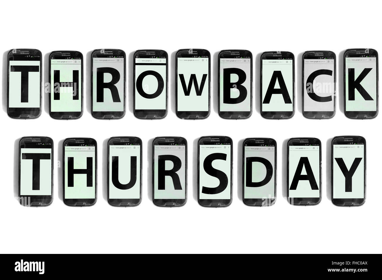 Throwback thursday smartphone hires stock photography and images Alamy