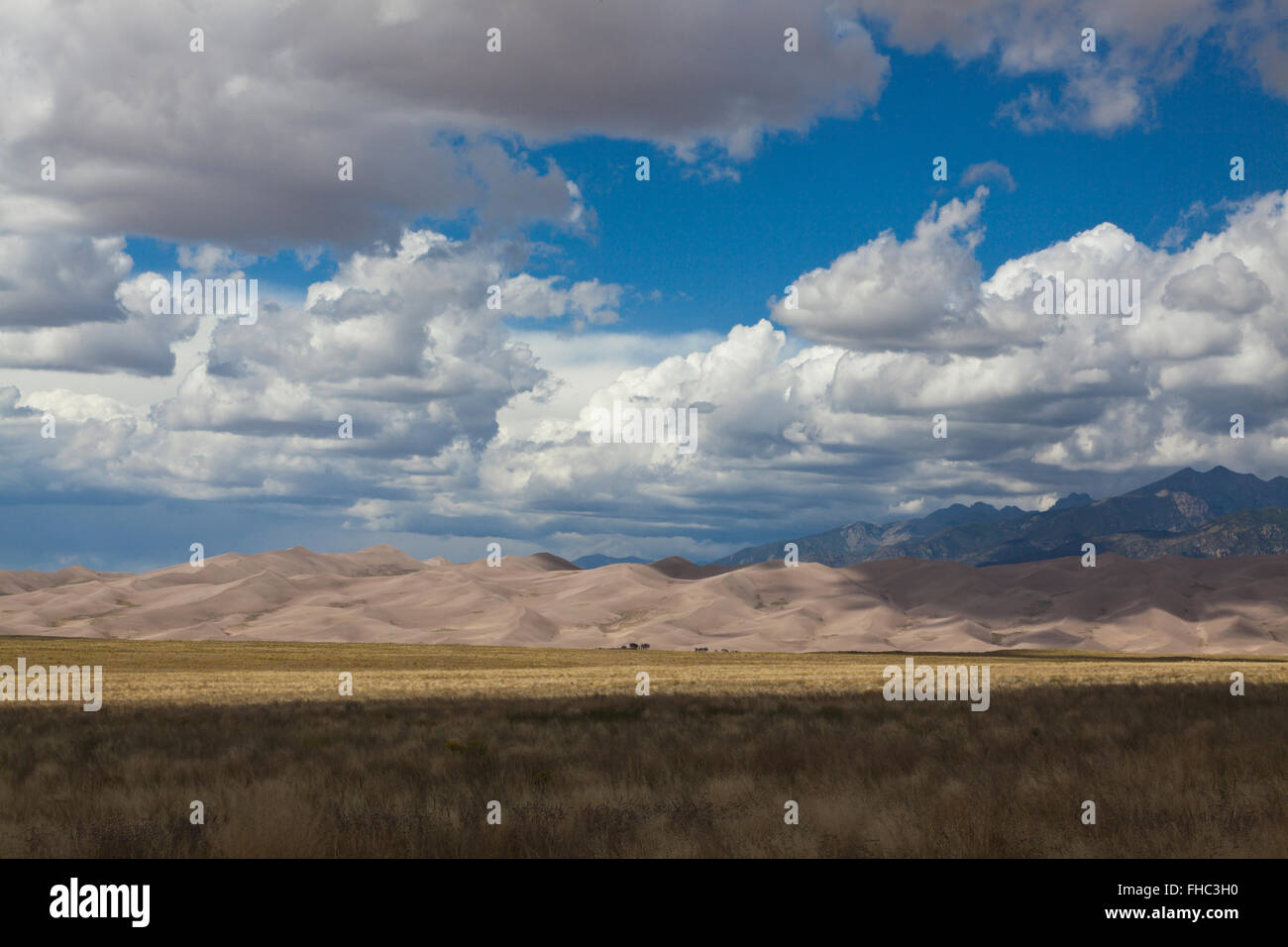 GREAT SAND DUNES NATIONAL PARK contains the largest sand dunes in North