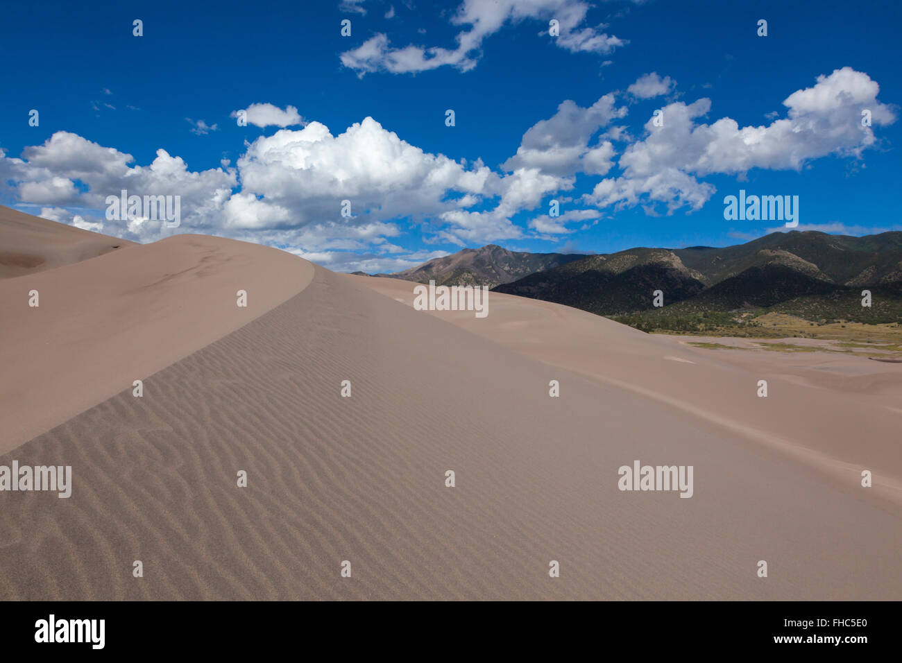 GREAT SAND DUNES NATIONAL PARK contains the largest sand dunes in North