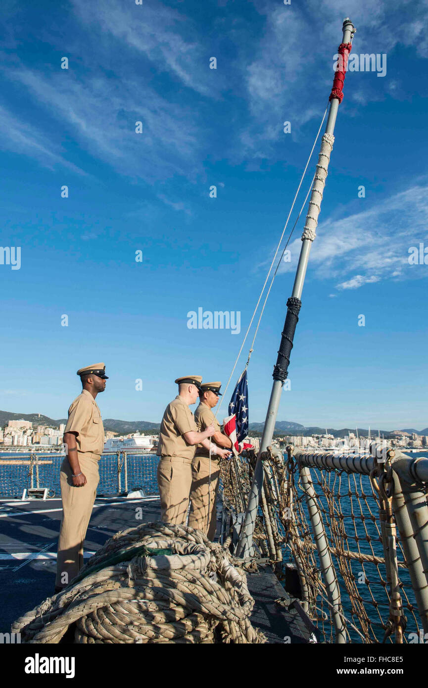 USS Farragut CPOs celebrate 123rd birthday 15040 Stock Photo