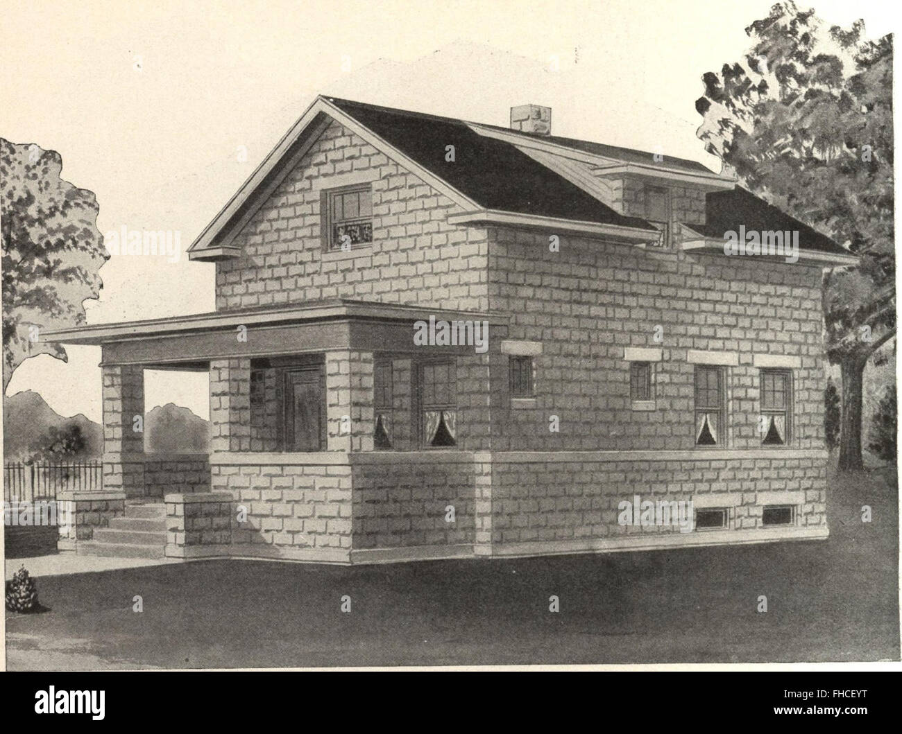 A guide from 1908 explaining the construction of cement houses ...