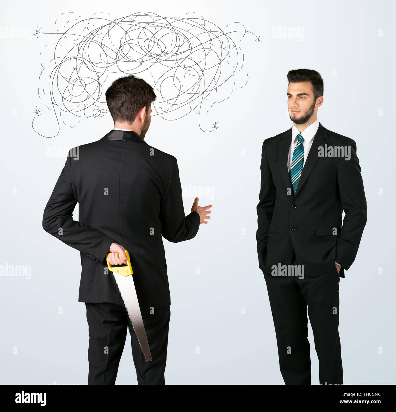 Business Man Ruthless Ruthless business concept Stock Photo - Alamy
