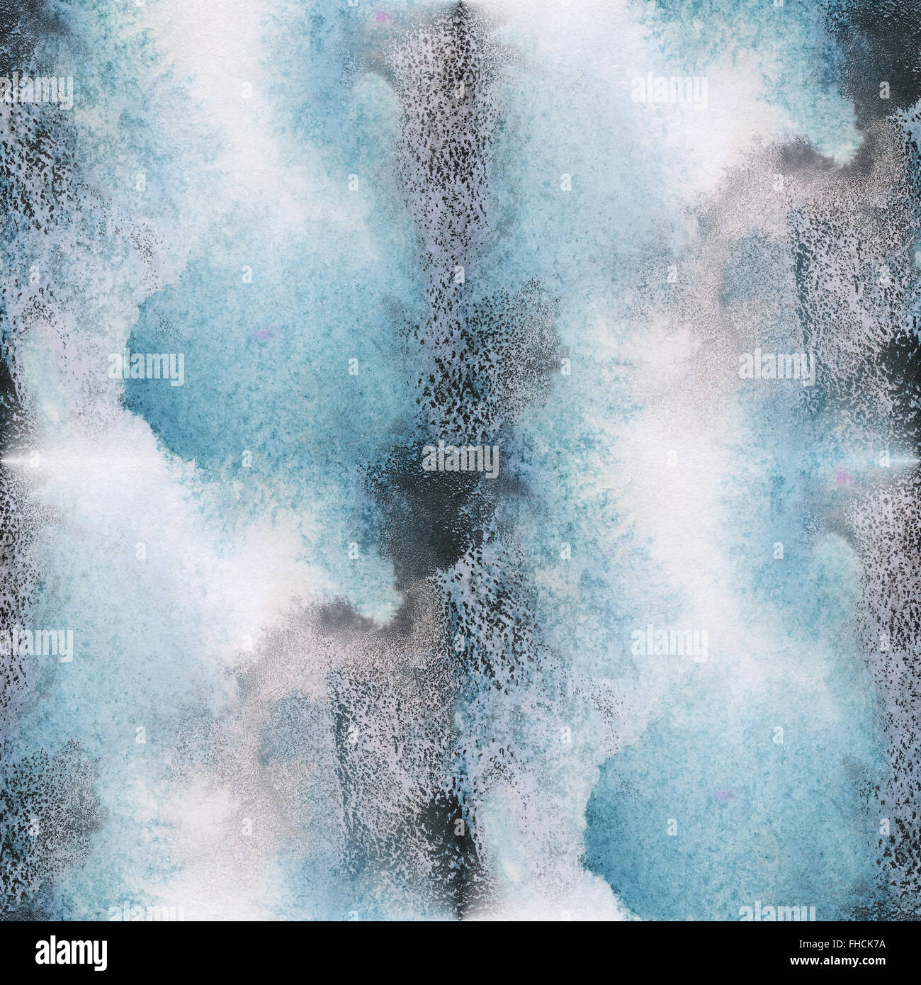 seamless blue water brown paint pattern art abstract watercolor ...