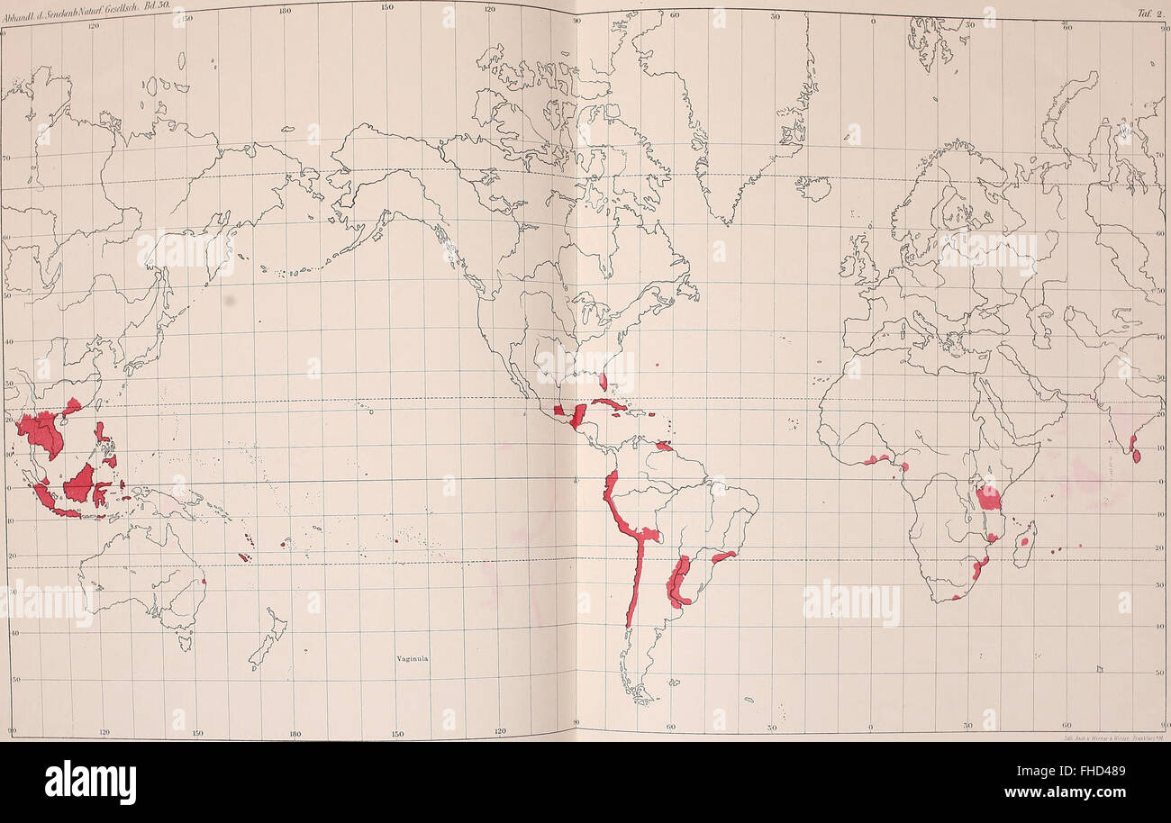 Map Slug Range A study on the geographical distribution of slugs, published in 1905 ...
