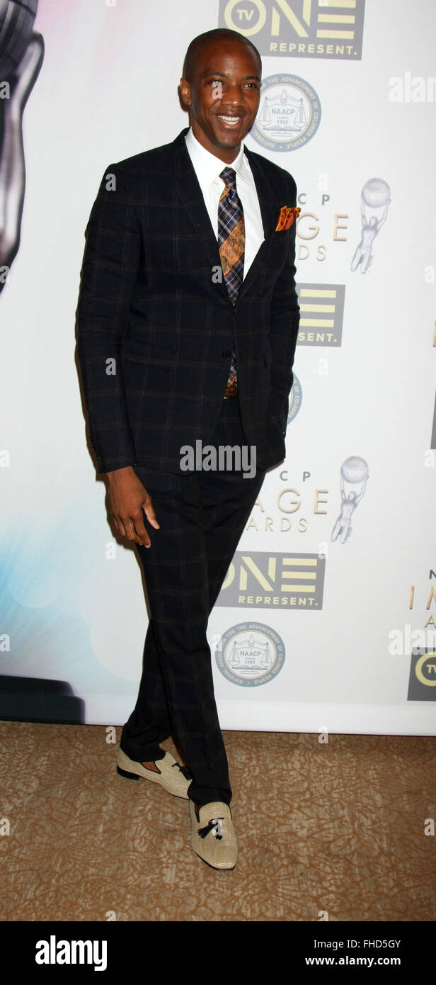 47th NAACP Image Awards Nominees Luncheon at the Beverly Hilton Hotel - Arrivals  Featuring: J August Richards Where: Beverly Hills, California, United States When: 23 Jan 2016 Stock Photo
