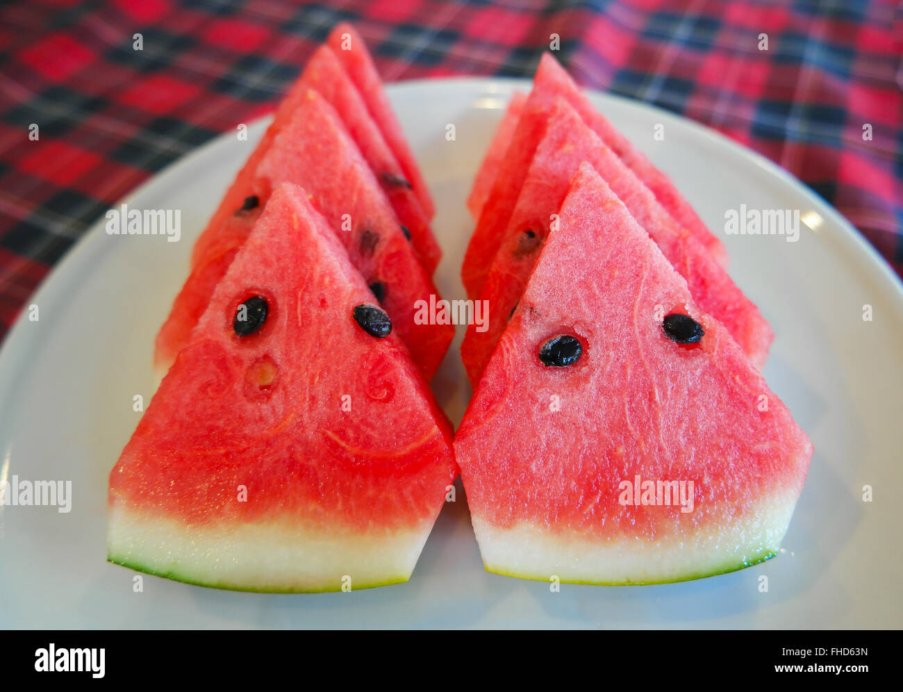 Watermelon fruit triangle slice closeup hi-res stock photography and ...