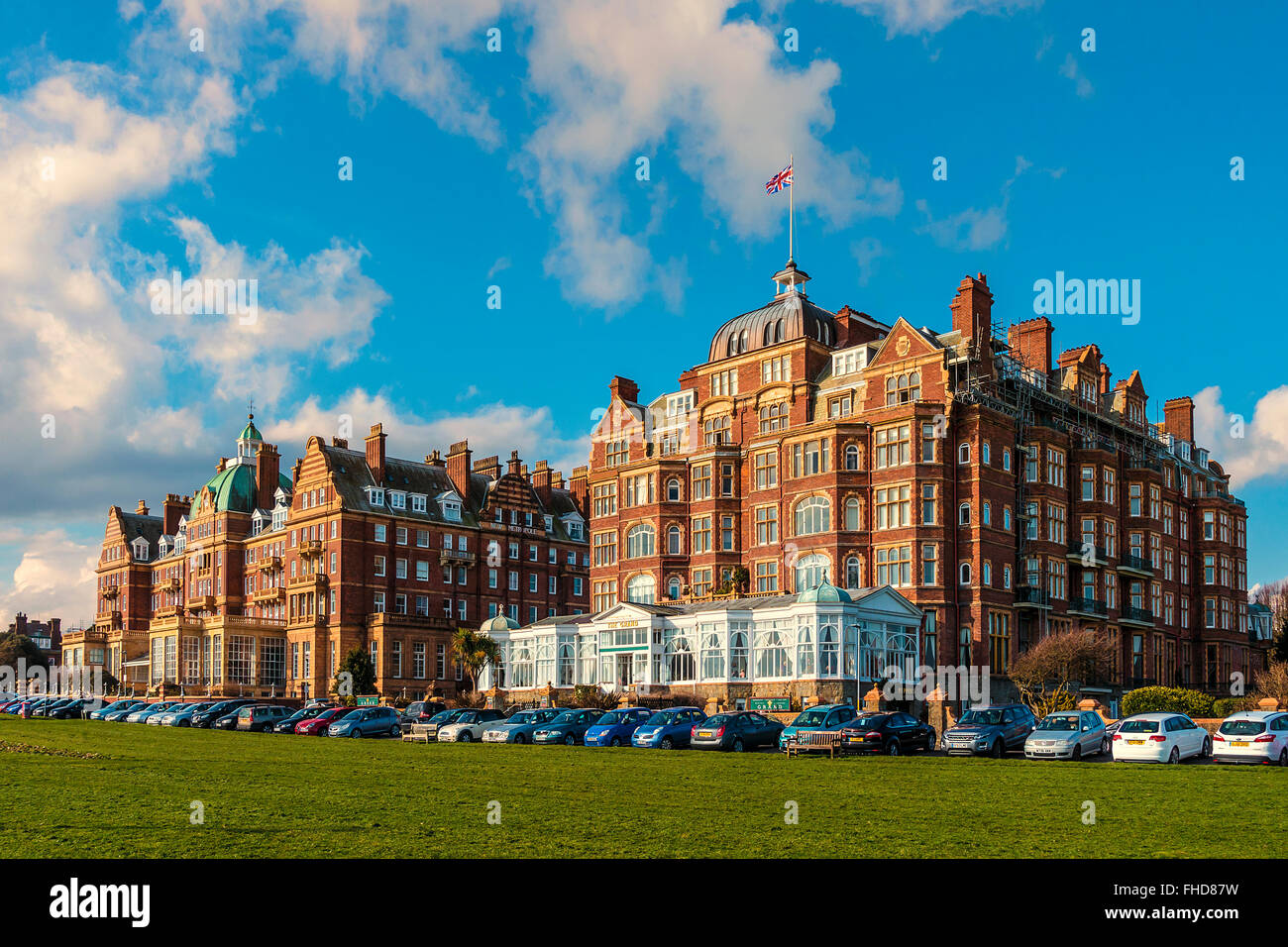 The Grand and the New Metropole The Lees Folkestone Kent UK Stock Photo