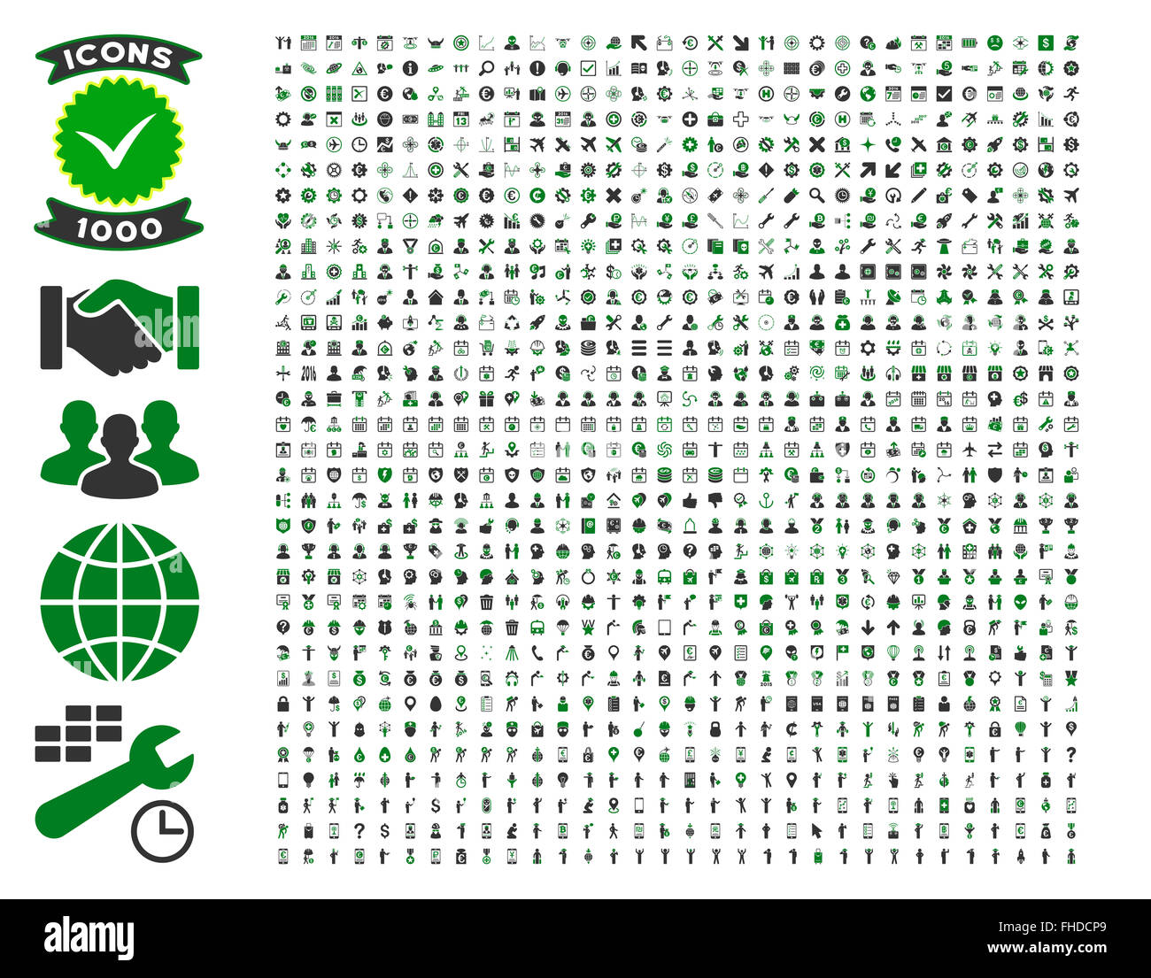Collection of 1000 flat vector icons Stock Photo - Alamy