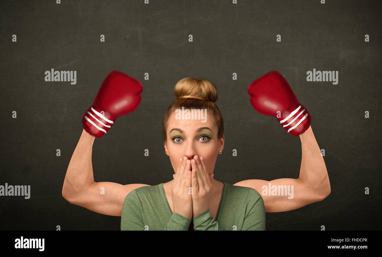 Strong and muscled boxer arms Stock Photo Alamy