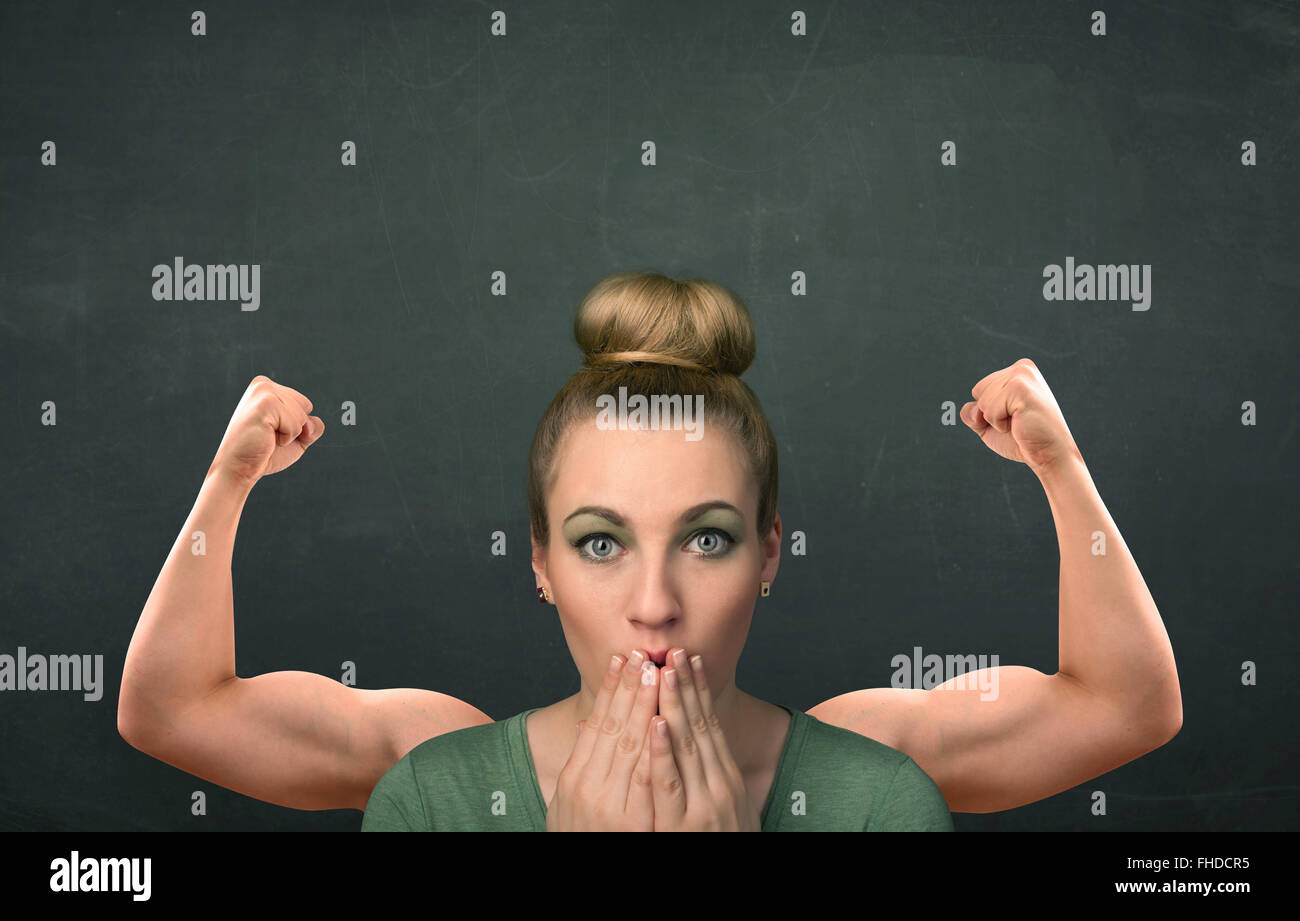 Strong And Muscled Arms Concept Stock Photo - Alamy