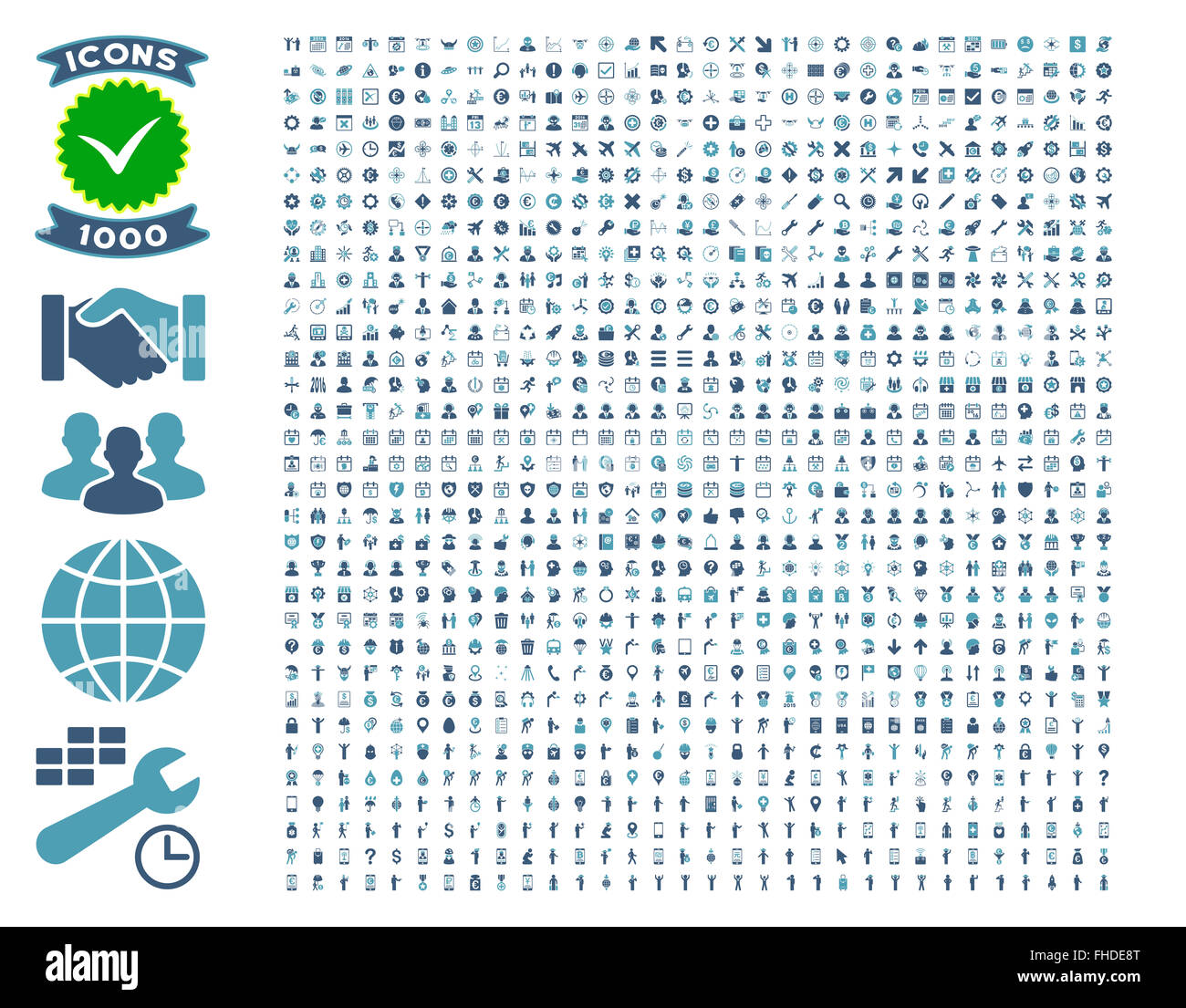 Collection of 1000 flat vector icons Stock Photo - Alamy