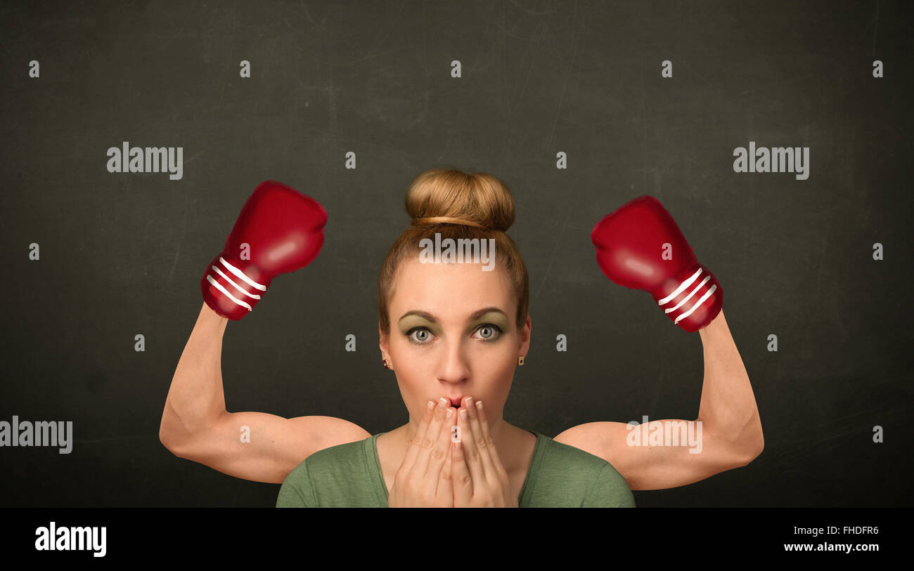 Strong and muscled boxer arms Stock Photo Alamy