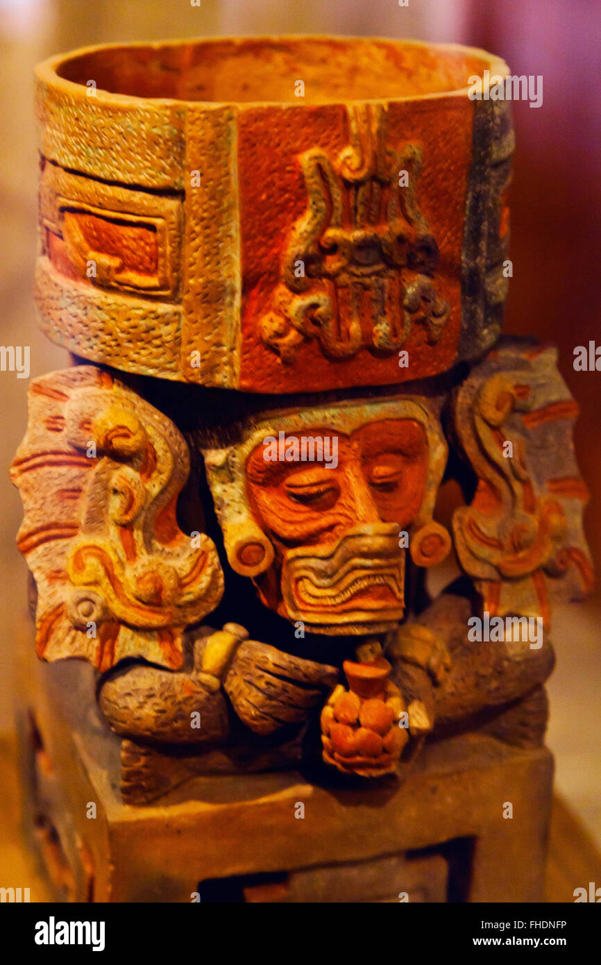 ZAPOTEC FIGURES taken from tombs in the CULTURAL MUSEUM OF OAXACA or