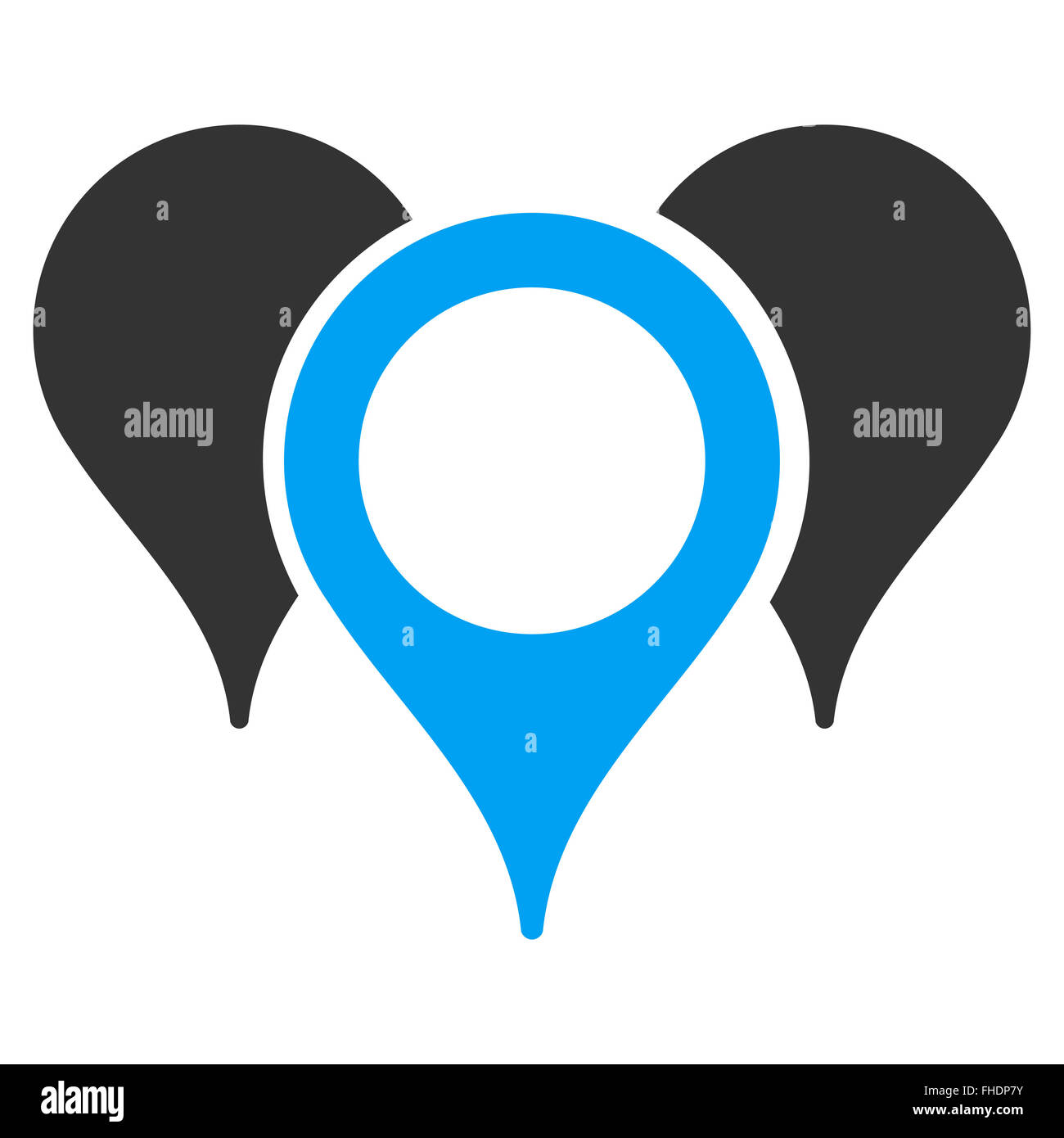 Map Markers Icon Stock Photo Alamy