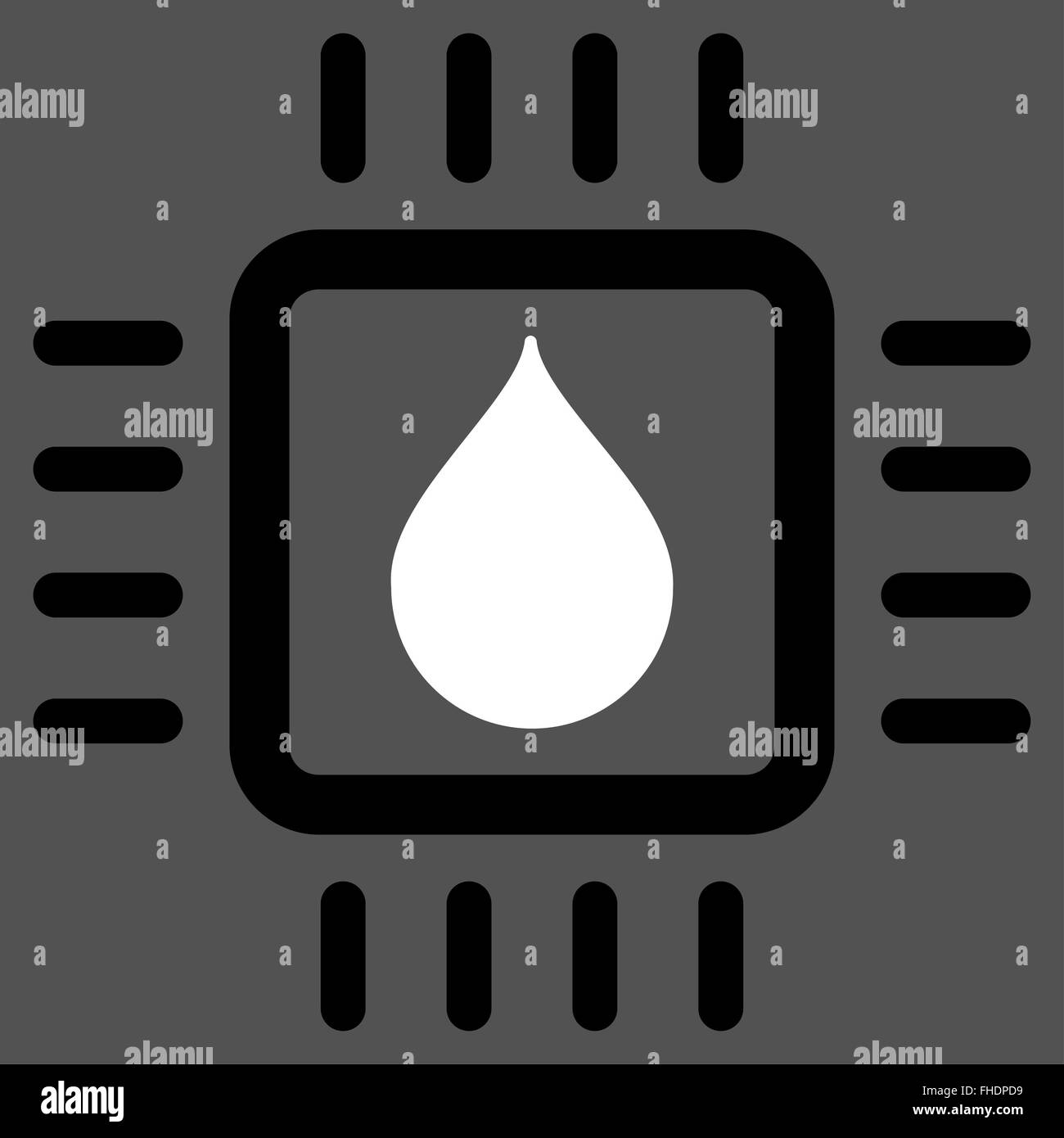 Drop Analysis Chip Icon Stock Photo - Alamy