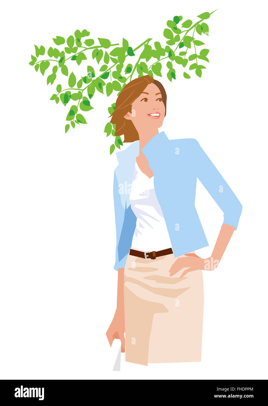 Modern japanese woman Cut Out Stock Images & Pictures - Alamy