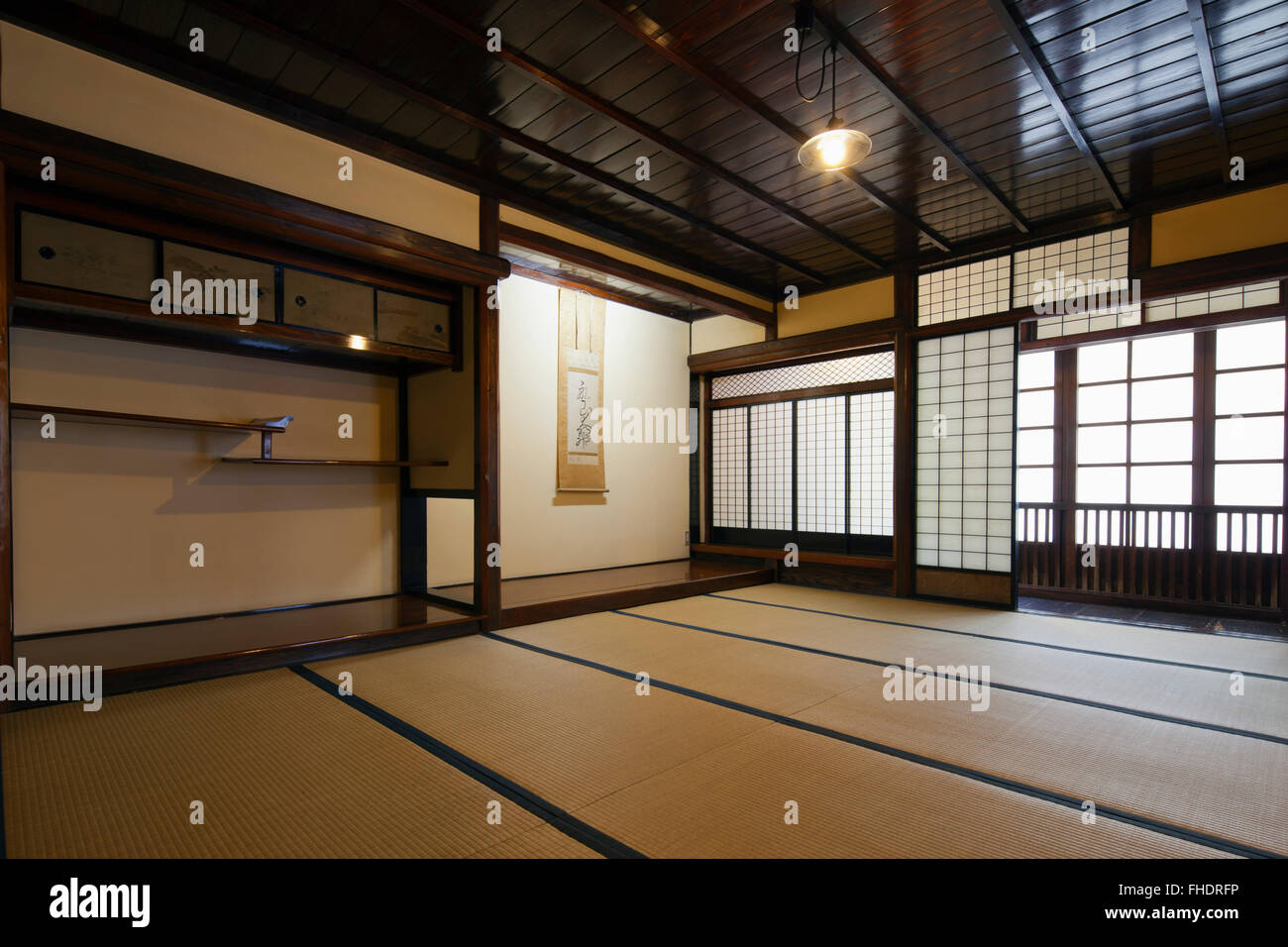 Japanese traditional house interior Stock Photo