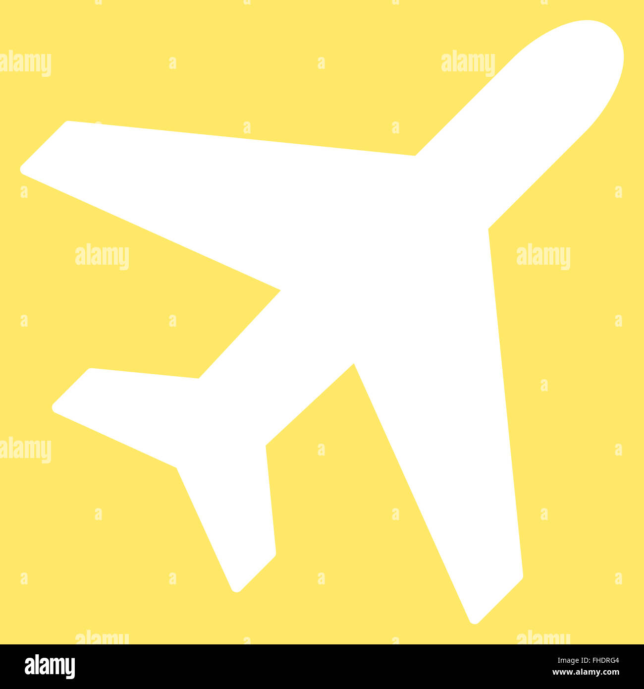 Plane Flat Icon Stock Photo - Alamy
