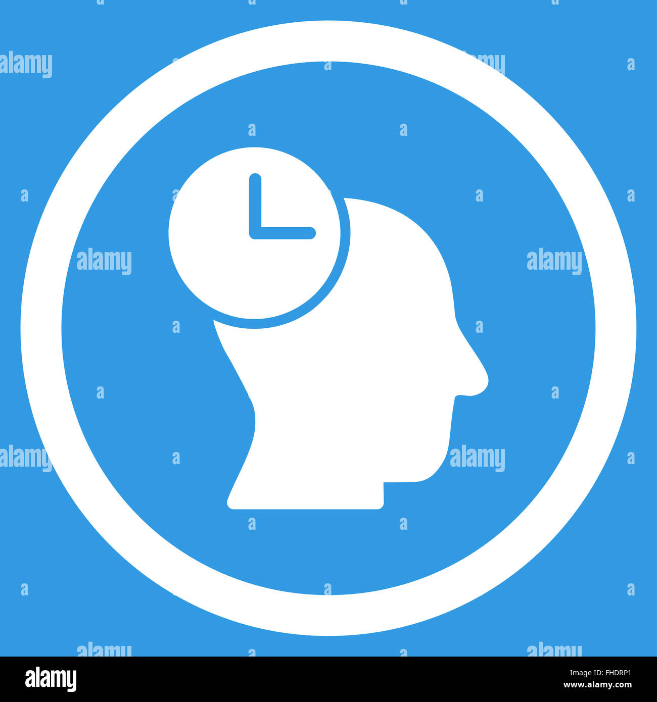 Time Thinking Icon Stock Photo - Alamy