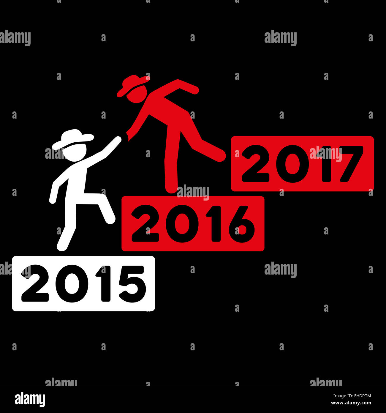 Annual Fellow Help Icon Stock Photo - Alamy