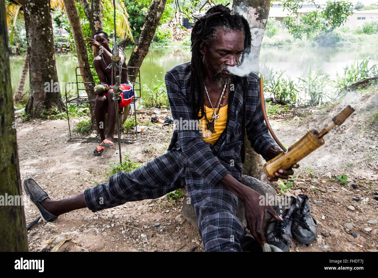 Rastafarians with dreadlocks hi-res stock photography and images - Alamy
