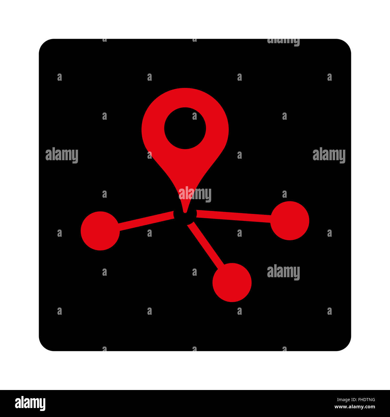 Geo Network Icon Stock Photo - Alamy
