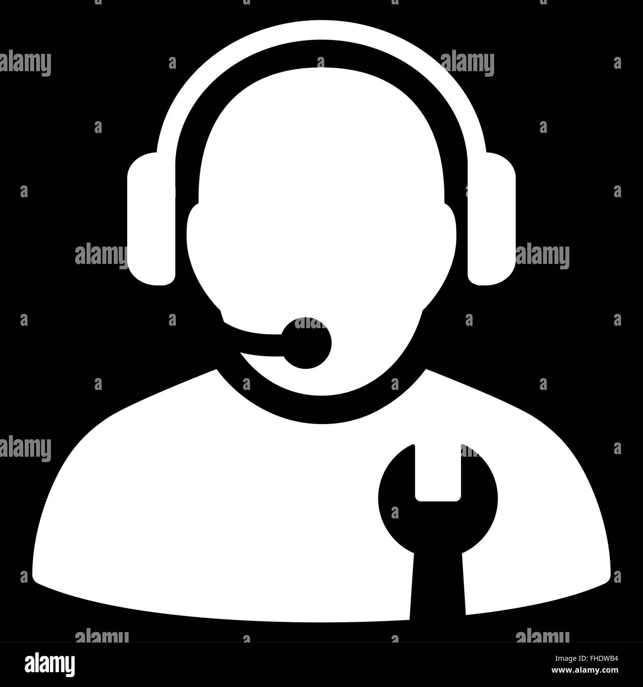 Service Operator Icon Stock Photo - Alamy