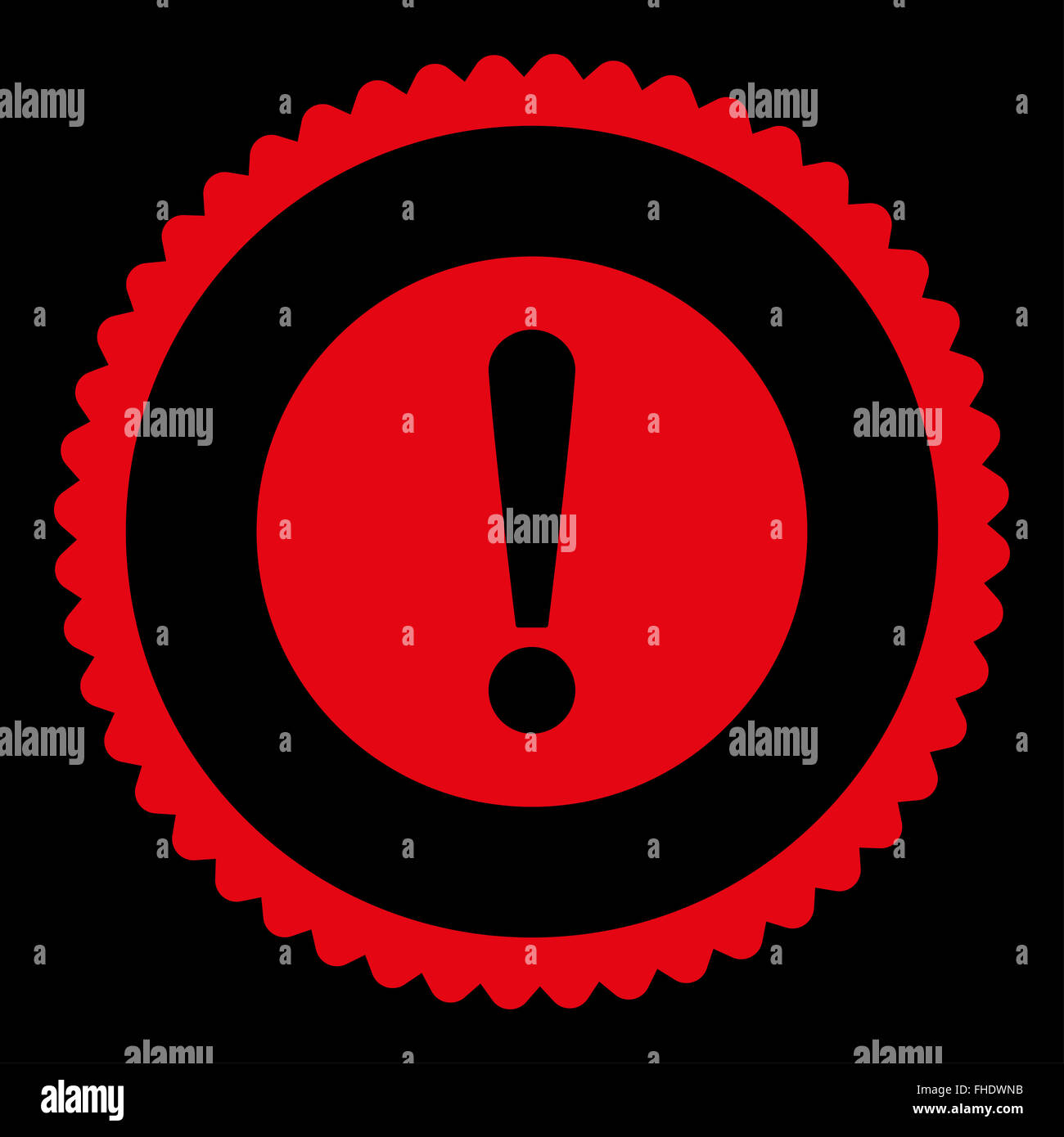 Problem flat red color round stamp icon Stock Photo - Alamy