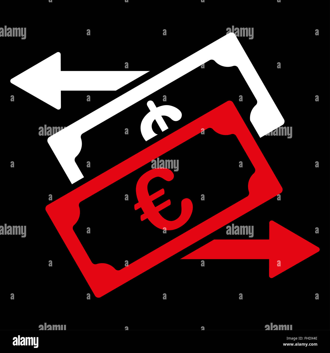 Euro Currency Exchange Icon Stock Photo - Alamy