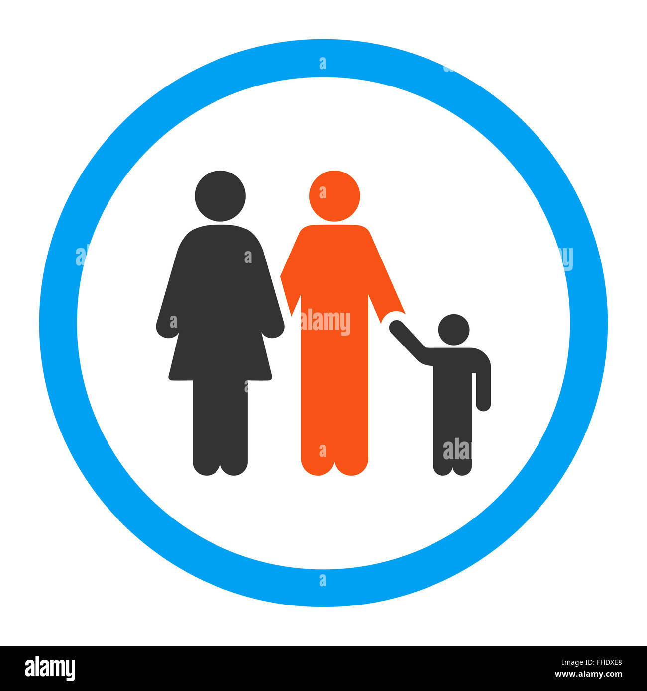 Family Rounded Vector Icon Stock Photo: 96807152 - Alamy