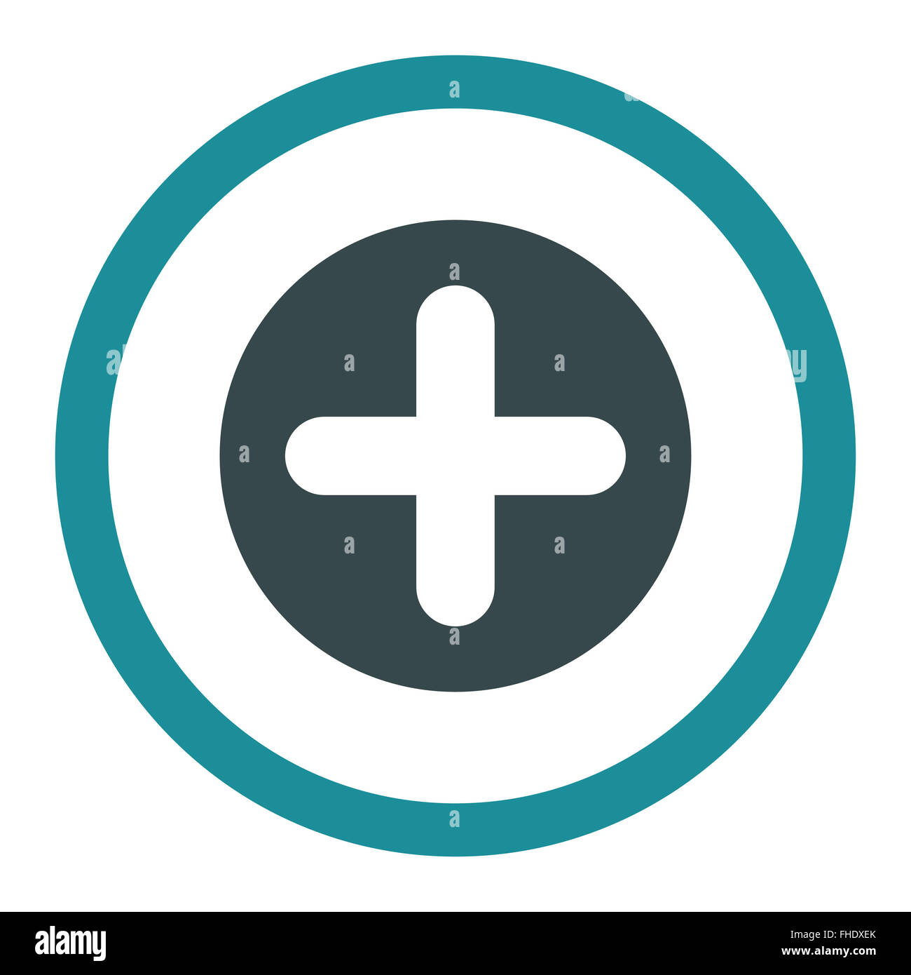 Create flat soft blue colors rounded vector icon Stock Photo - Alamy