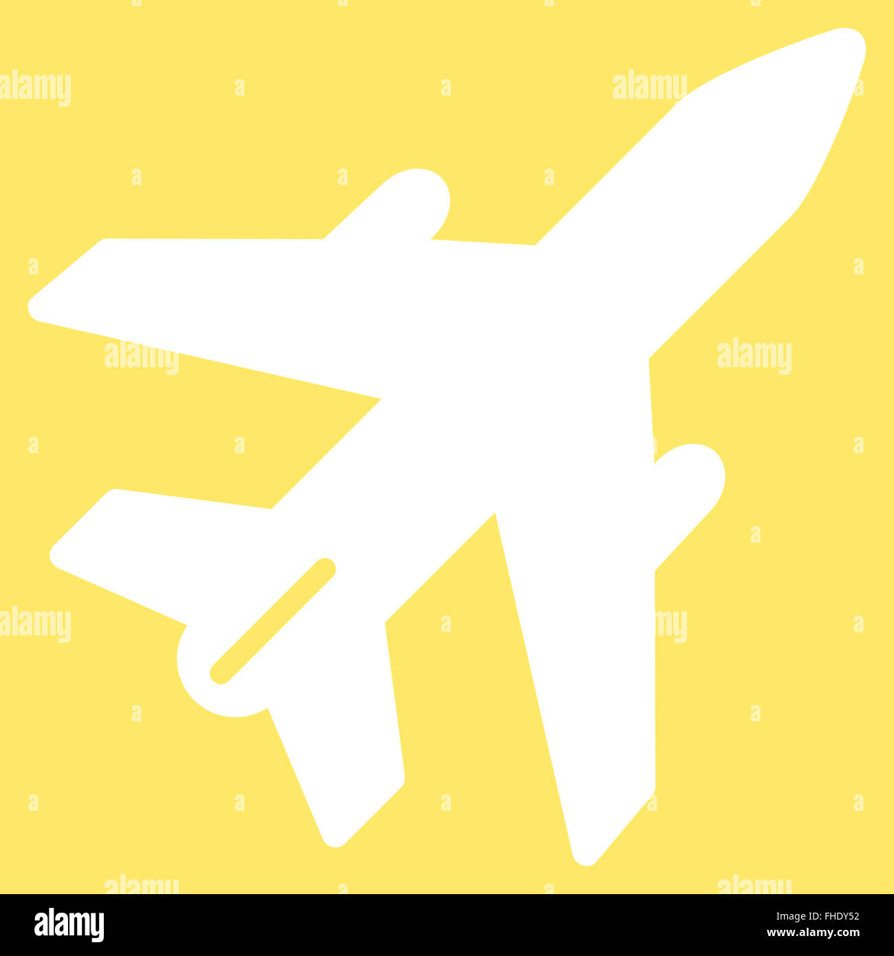 Airplane Flat Icon Stock Photo - Alamy