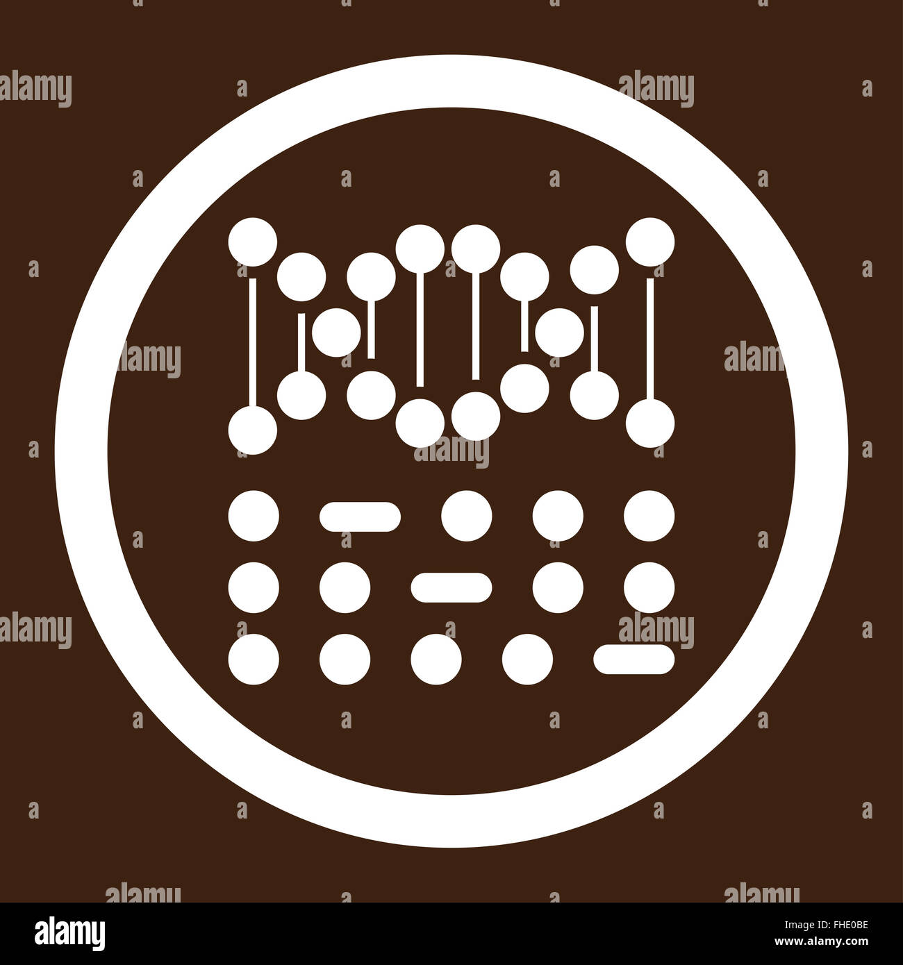 Genetic Code Rounded Vector Icon Stock Photo - Alamy