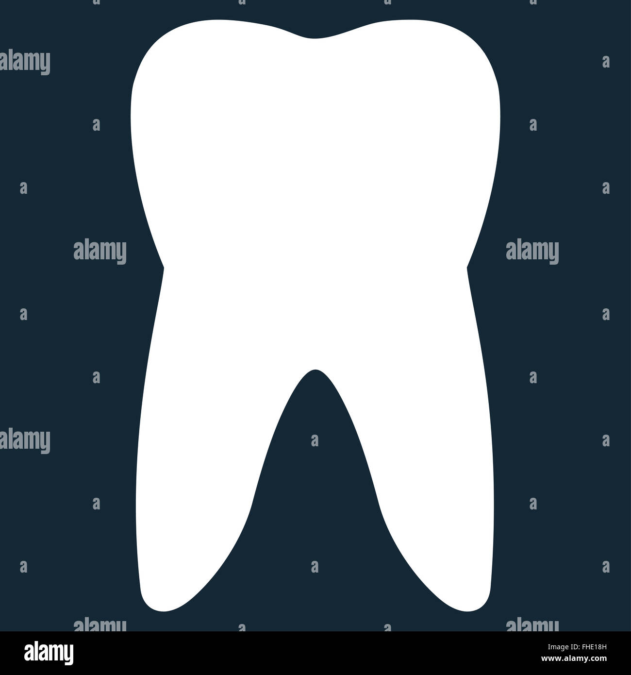 Tooth Flat Icon Stock Photo - Alamy