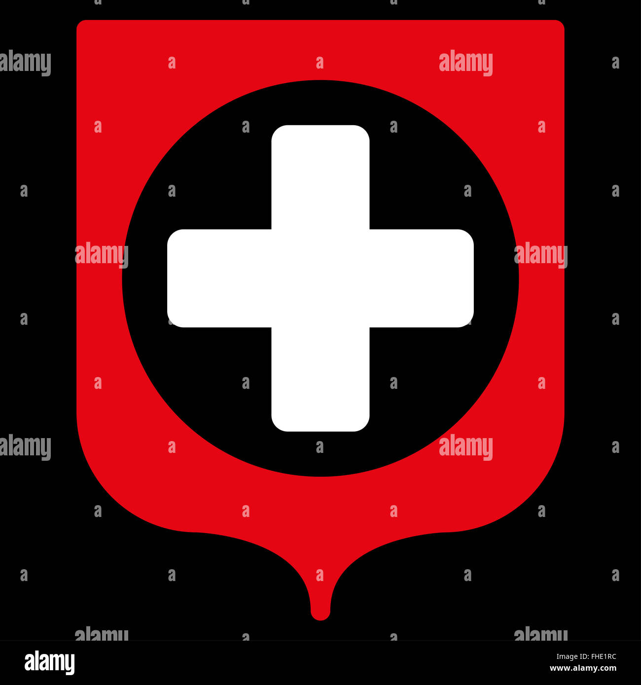 Medical Shield Icon Stock Photo - Alamy