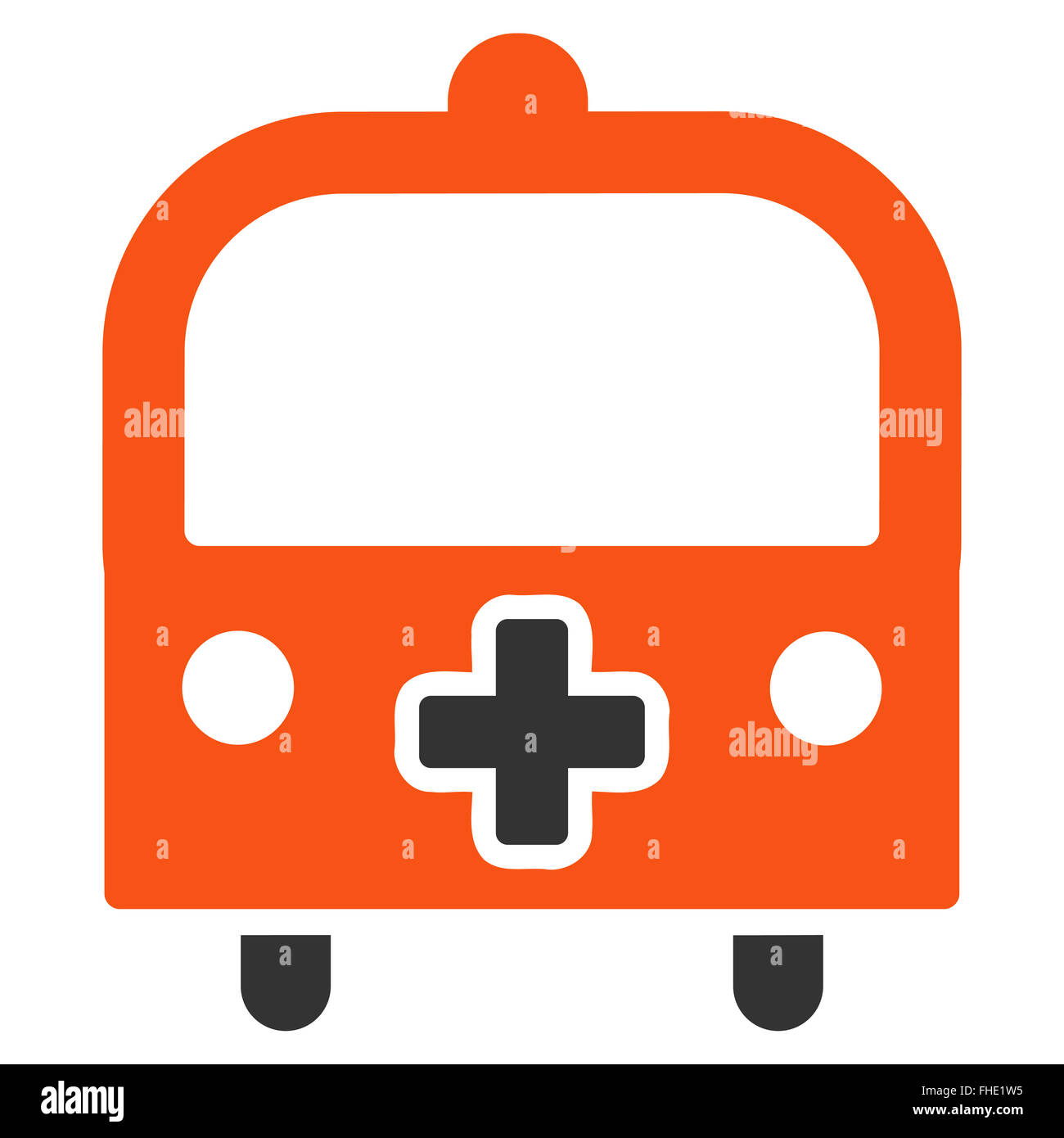 Medical Bus Icon Stock Photo - Alamy